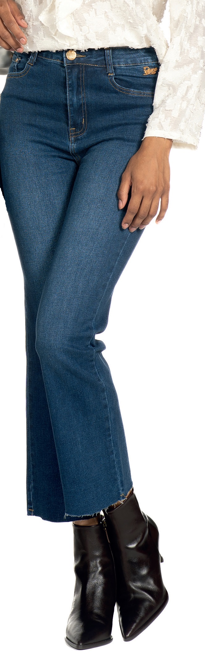 Pantalón vaquero bajo cortado
